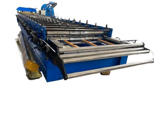 Macchina per la formazione di rotoli di lamiere di metallo per tetti di alta qualità con sistema di controllo PLC