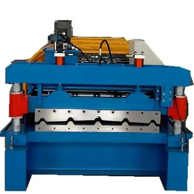 Macchina per la formazione di rotoli di fogli di profilati per tetti di scatole metalliche controllata da PLC