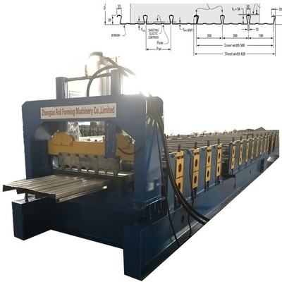 Dovetail Decking roll forming machine per il mercato USA Progettata e fabbricata per esigenze specifiche del paese