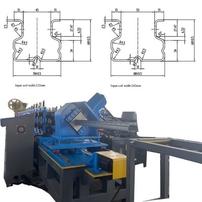 Macchina avanzata per la formazione di rotoli per scaffali verticali con sistemi di foratura e taglio
