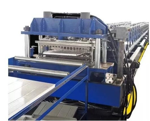 Catena di guida della lamiera di acciaio macchina di formazione di rotoli di lavorazione del flusso di scarico auto taglio
