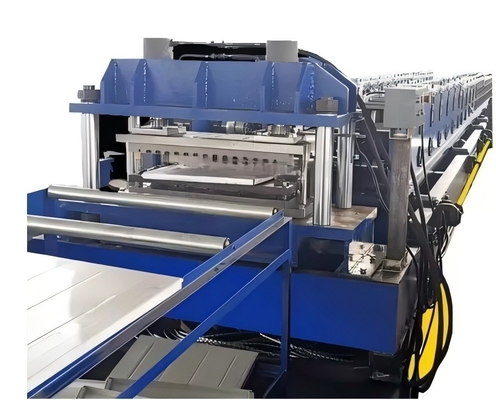 Macchina di formaggio a rotolamento per pallet racking completamente automatica per la produzione ad alto volume con foratura idraulica