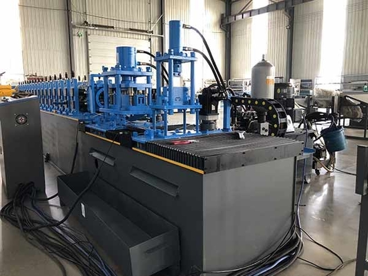 Precisione Strut Channel Roll Forming Machine con 70 mm di diametro dell'albero del rullo e lunghezza di taglio personalizzabile