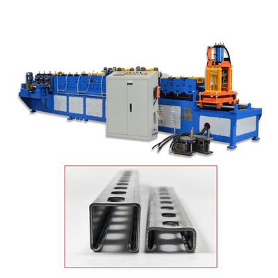 Strut Channel Roll Forming Machine Drive By Gear Box Spessore di 2,5 mm