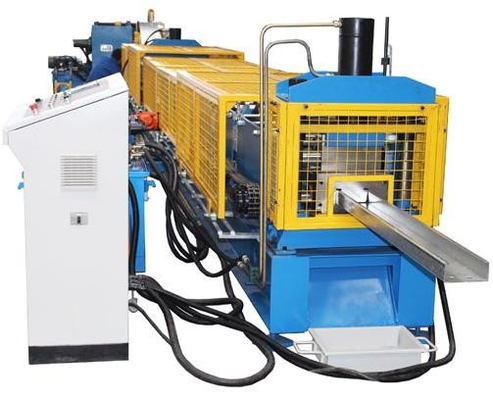 Perforazione idraulica 18 stazioni C Purlin Roll Forming Machine PLC