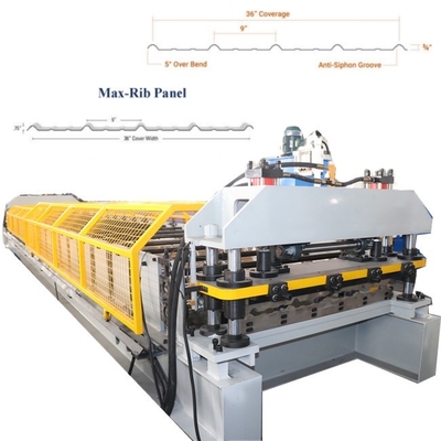 Macchina per la formazione di rotoli di pannelli di tetto a catena azionata da Ag 220v
