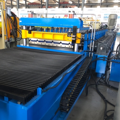 Macchina formatrice per rotoli di lamiere per tetti in metallo IBR (45 m/min)
