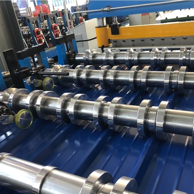 Macchina formatrice per rotoli di lamiere per tetti in metallo IBR (45 m/min)