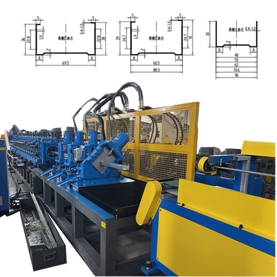 Macchina per la trasformazione a laminazione a profilati di pareti a secco e di binari a 70 m/min, completamente automatica