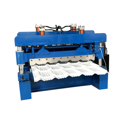 Mattonelle lustrate tetto dell'alluminio del materiale da costruzione 800 che fanno pavimento a macchina rivestire rotolo che forma macchina